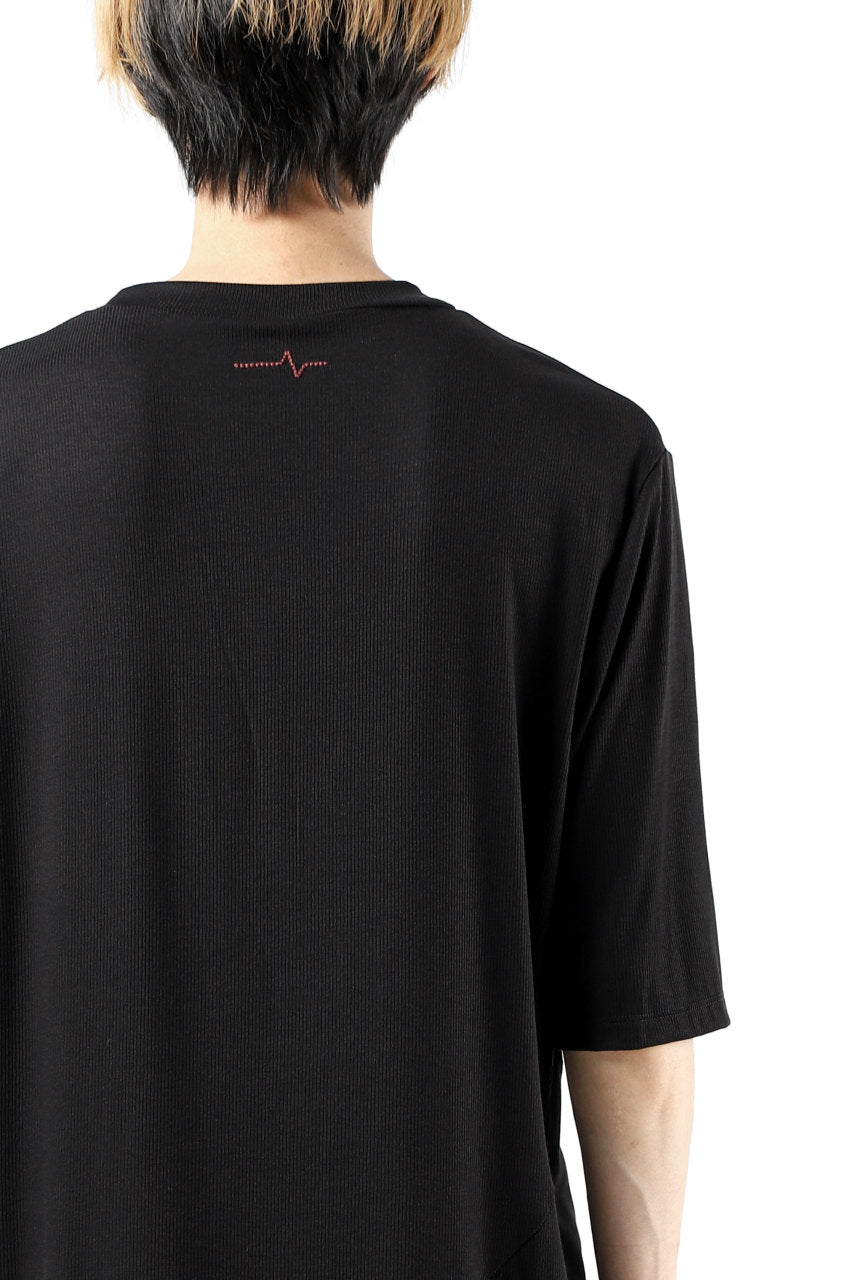 Load image into Gallery viewer, FIRST AID TO THE INJURED ROAMINY SHORT SLEEVE T-SHIRT / MIXED UP RIB (BLACK)