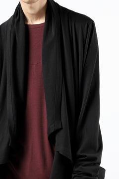画像をギャラリービューアに読み込む, FIRST AID TO THE INJURED THEODOR DRAPE CARDIGAN / SINGLE JERSEY (BLACK)
