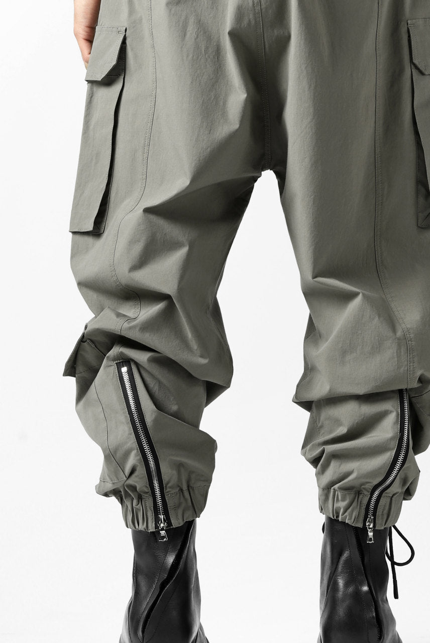 画像をギャラリービューアに読み込む, ISAMU KATAYAMA BACKLASH LOWCROTCH FIELD PANTS / STRETCH TYPEWRITER CLOTH (KHAKI)
