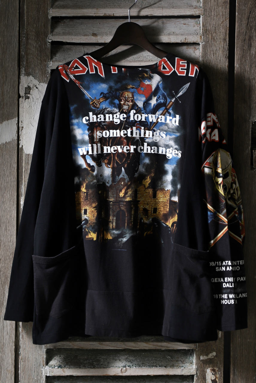 画像をギャラリービューアに読み込む, CHANGES VINTAGE REMAKE BOAT-NECK BAND L/S TEE (BLACK #D)