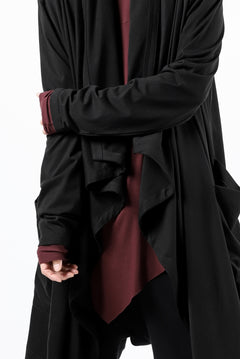画像をギャラリービューアに読み込む, FIRST AID TO THE INJURED THEODOR DRAPE CARDIGAN / SINGLE JERSEY (BLACK)