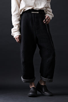 画像をギャラリービューアに読み込む, forme d&#39;expression Baggy 5 Pocket Pants (Black)