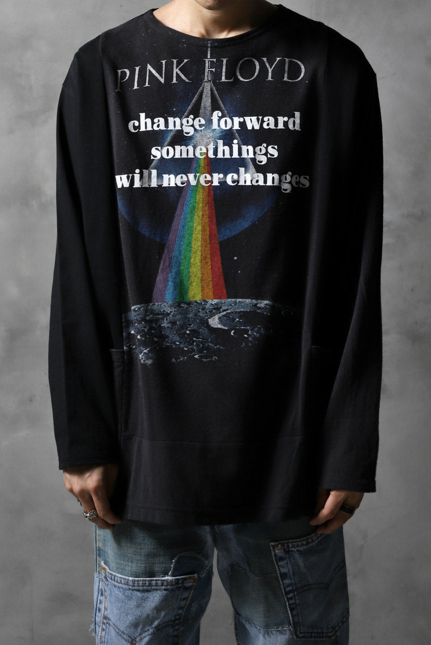 画像をギャラリービューアに読み込む, CHANGES VINTAGE REMAKE BOAT-NECK BAND L/S TEE (BLACK #E)