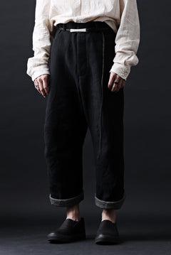 画像をギャラリービューアに読み込む, forme d'expression Baggy 5 Pocket Pants (Black)