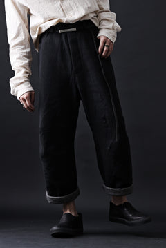 画像をギャラリービューアに読み込む, forme d'expression Baggy 5 Pocket Pants (Black)
