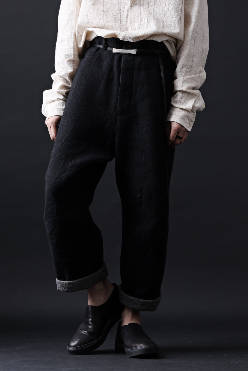 画像をギャラリービューアに読み込む, forme d'expression Baggy 5 Pocket Pants (Black)