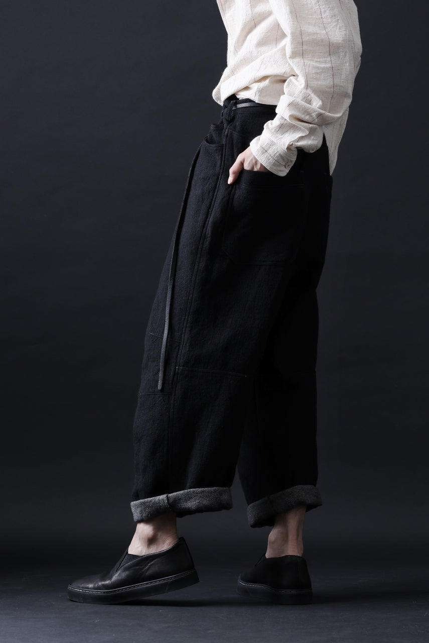 画像をギャラリービューアに読み込む, forme d'expression Baggy 5 Pocket Pants (Black)