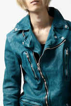 Load image into Gallery viewer, ISAMU KATAYAMA BACKLASH exclusive DOUBLE RIDERS JACKET / JP-CALF GARMENT WASHED (BLACK)