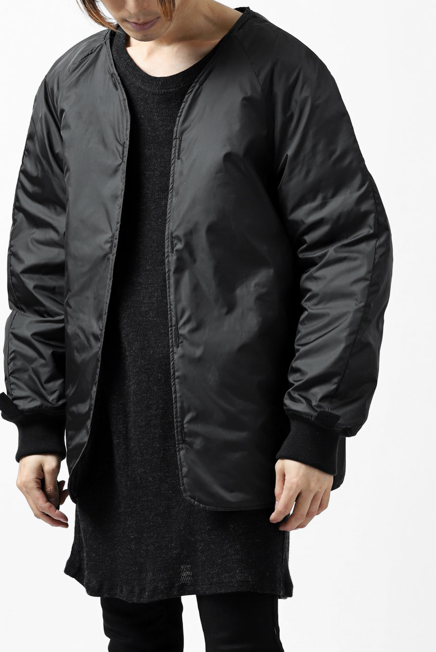 Load image into Gallery viewer, ISAMU KATAYAMA BACKLASH N-3B FLIGHT JACKET / GOAT LEATHER (GARMENT + SPRAY DYED BLACK)