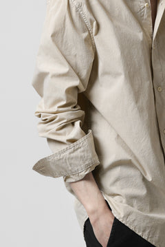 画像をギャラリービューアに読み込む, daub DYEING MINIMAL LS SHIRT / C.POPLIN (SAND)