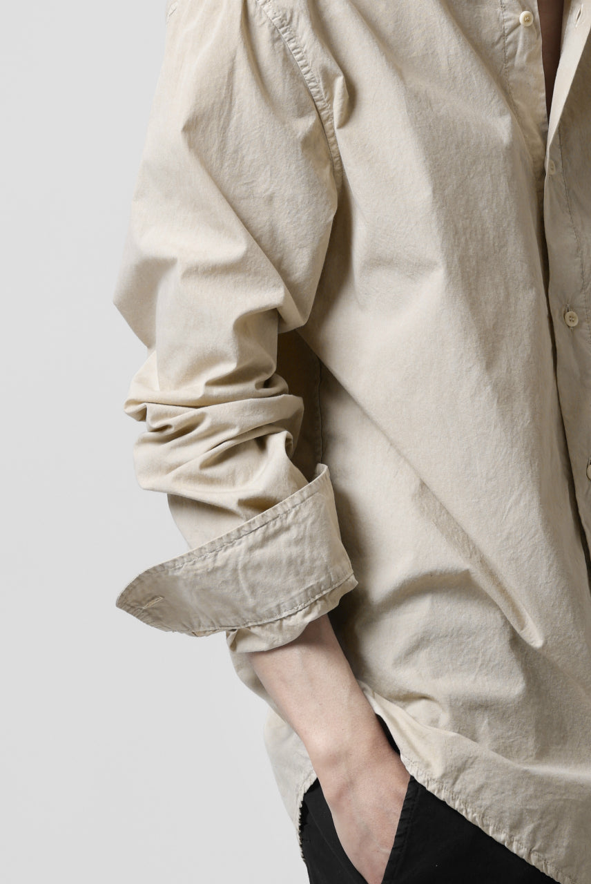 画像をギャラリービューアに読み込む, daub DYEING MINIMAL LS SHIRT / C.POPLIN (SAND)