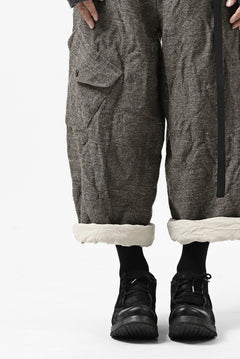 画像をギャラリービューアに読み込む, YUTA MATSUOKA buggy trousers / primitive wool (brown)