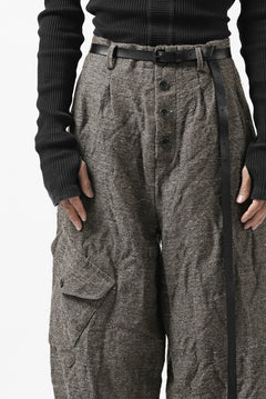 画像をギャラリービューアに読み込む, YUTA MATSUOKA buggy trousers / primitive wool (brown)