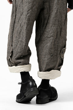 画像をギャラリービューアに読み込む, YUTA MATSUOKA buggy trousers / primitive wool (brown)
