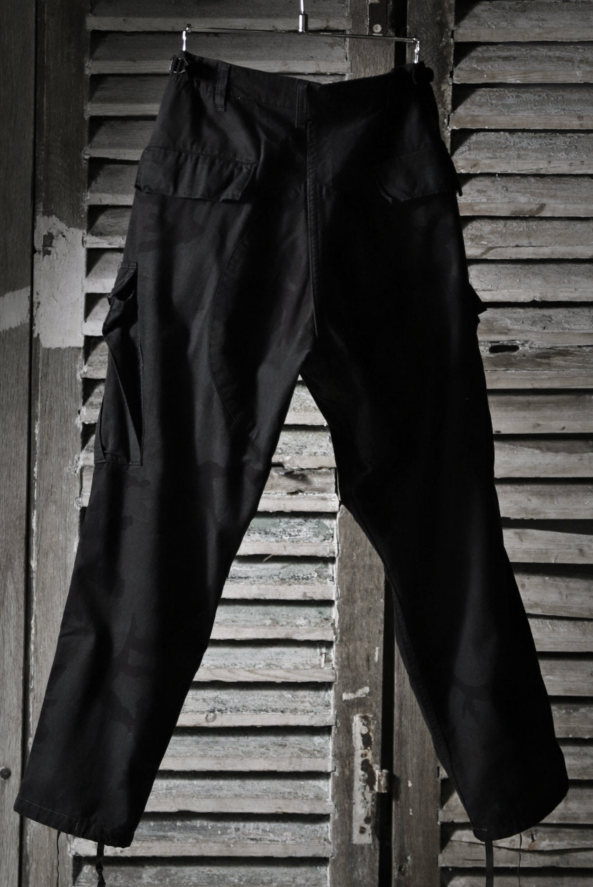 画像をギャラリービューアに読み込む, CHANGES VINTAGE REMAKE MILITARY CARGO TAPERED PANTS / WOODLAND CAMO (BLACK DYED #A)