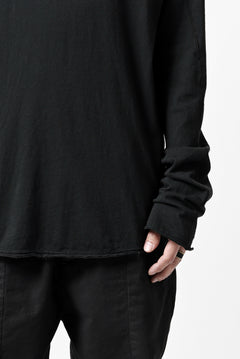 Load image into Gallery viewer, daub RAGLAN STITCH L/S CUTSEWN / DYED COTTON JERSEY (BLACK)