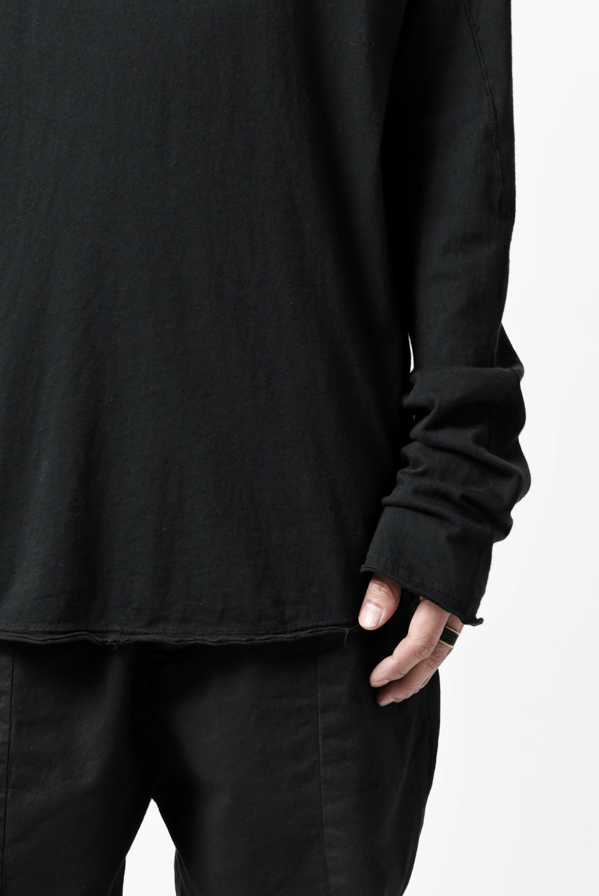 画像をギャラリービューアに読み込む, daub DYEING LS CUTSEWN SCAR STITCHED / C.JERSEY (BLACK)