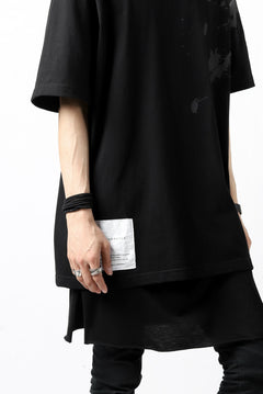 画像をギャラリービューアに読み込む, DEFORMATER.® VANISHED PRINT "SPLASH" T-SHIRT (BLACK)