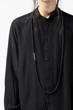 画像をギャラリービューアに読み込む, KLASICA TOPOL BEADS NECKLACE / ONYX+SILVER (MAT BLACK)