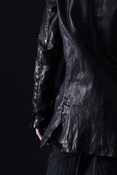 画像をギャラリービューアに読み込む, ISAMU KATAYAMA BACKLASH TAILORED JACKET / DOUBLE-SHOULDER OBJECT DYED (BLACK)
