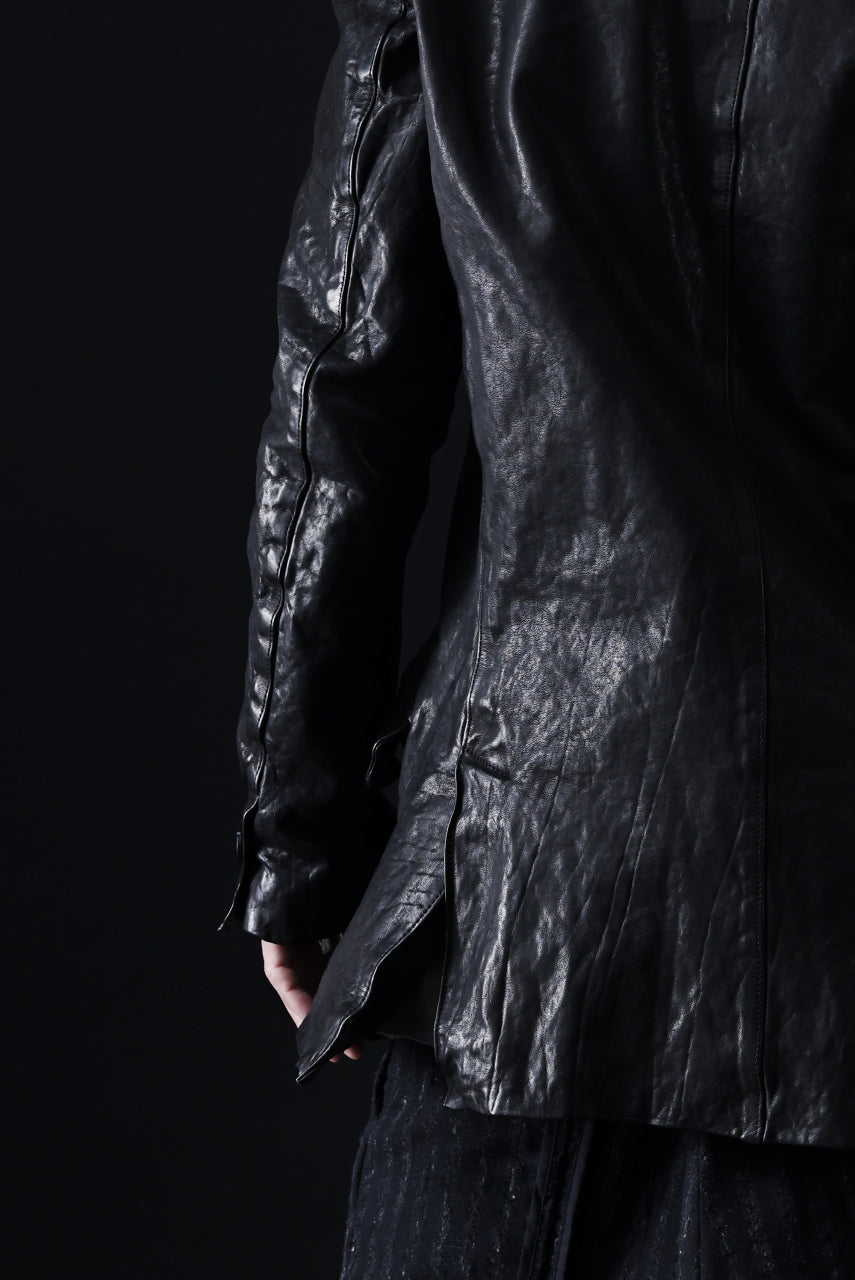 画像をギャラリービューアに読み込む, ISAMU KATAYAMA BACKLASH TAILORED JACKET / DOUBLE-SHOULDER OBJECT DYED (BLACK)