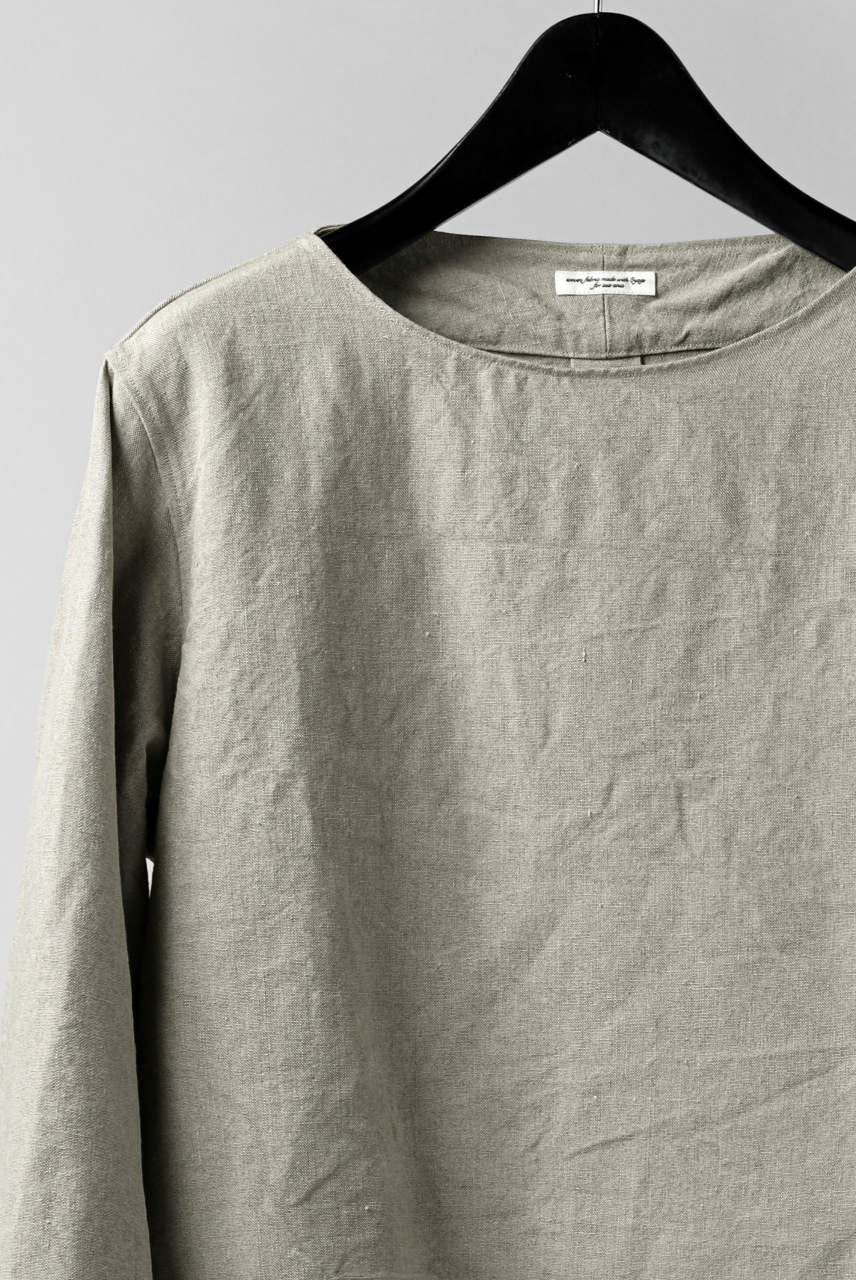 Load image into Gallery viewer, sus-sous shirt officers / L65 C22 S13 cloth washer (ICE GREY)