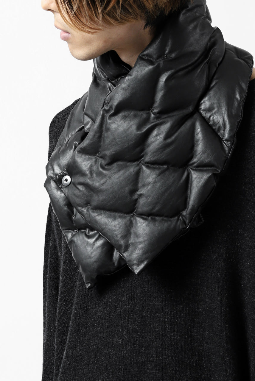 Load image into Gallery viewer, ISAMU KATAYAMA BACKLASH DOWN MUFFLER / KANGAROO + POLISH WHITE GOOSE (BLACK)