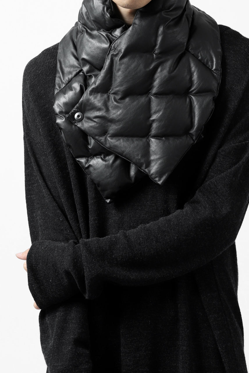 Load image into Gallery viewer, ISAMU KATAYAMA BACKLASH DOWN MUFFLER / KANGAROO + POLISH WHITE GOOSE (BLACK)