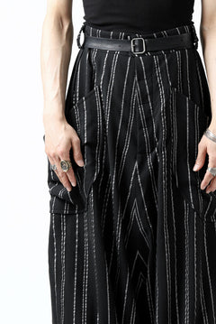 画像をギャラリービューアに読み込む, SOSNOVSKA exclusive LOADED POCKETS PANTS (BLACK × SILVER STRIPE)