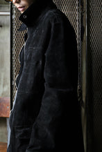 画像をギャラリービューアに読み込む, ISAMU KATAYAMA BACKLASH COVERALL JACKET / REVERSE CALF OBJECT DYED (BLACK)