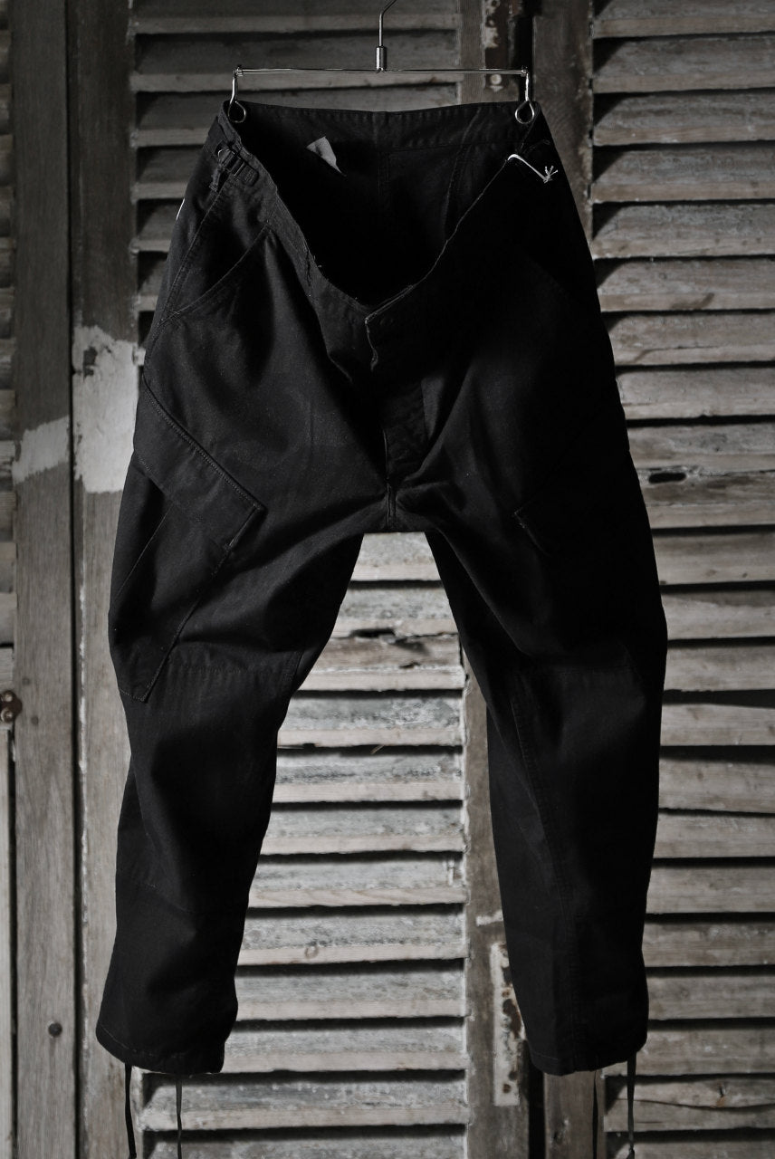 画像をギャラリービューアに読み込む, CHANGES VINTAGE REMAKE MILITARY CARGO TAPERED PANTS / WOODLAND CAMO (BLACK DYED #B)