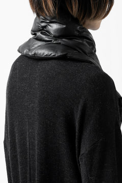 Load image into Gallery viewer, ISAMU KATAYAMA BACKLASH DOWN MUFFLER / KANGAROO + POLISH WHITE GOOSE (BLACK)