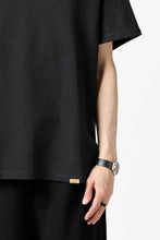 画像をギャラリービューアに読み込む, COLINA RELAX FIT T-SHIRT / PIQUE KNITTING JERSEY (ANTIQUE BLACK)