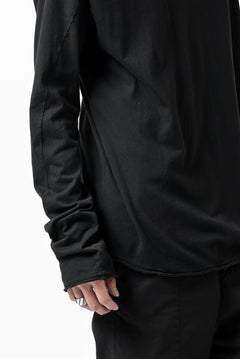 Load image into Gallery viewer, daub RAGLAN STITCH L/S CUTSEWN / DYED COTTON JERSEY (BLACK)