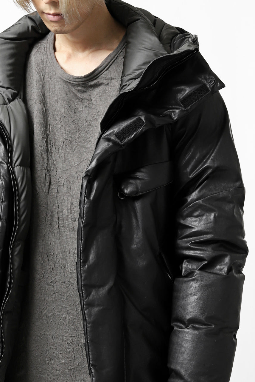 Load image into Gallery viewer, ISAMU KATAYAMA BACKLASH xx NANGA REVERSIBLE MOUNTAIN BELAY COAT / KANGAROO + NYLON x POLISH WHITE GOOSE (BLACK x GREY)