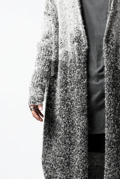 画像をギャラリービューアに読み込む, thomkrom RELAX LONG KNIT CARDIGAN/ ALPACA (MELANGE)