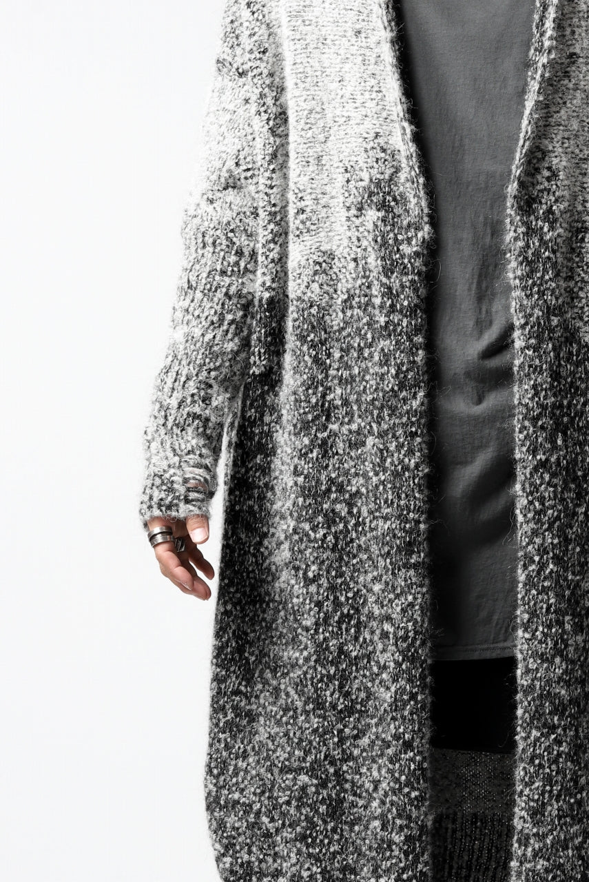 画像をギャラリービューアに読み込む, thomkrom RELAX LONG KNIT CARDIGAN/ ALPACA (MELANGE)