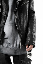 Load image into Gallery viewer, ISAMU KATAYAMA BACKLASH DOUBLE BREASTED JACKET / DOUBLE-SHOULDER OBJECT DYED (BLACK)