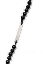 画像をギャラリービューアに読み込む, KLASICA TOPOL BEADS NECKLACE / ONYX+SILVER (MAT BLACK)