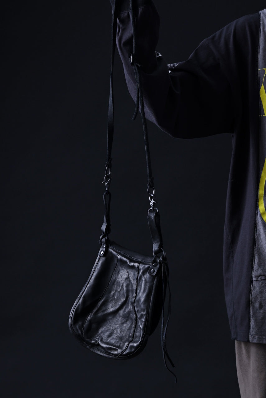 画像をギャラリービューアに読み込む, ISAMU KATAYAMA BACKLASH MEDICINE BAG / DOUBLE-SHOULDER OBJECT DYED (BLACK)