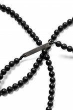 画像をギャラリービューアに読み込む, KLASICA TOPOL BEADS NECKLACE / ONYX+SILVER (MAT BLACK)