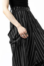 画像をギャラリービューアに読み込む, SOSNOVSKA exclusive LOADED POCKETS PANTS (BLACK × SILVER STRIPE)