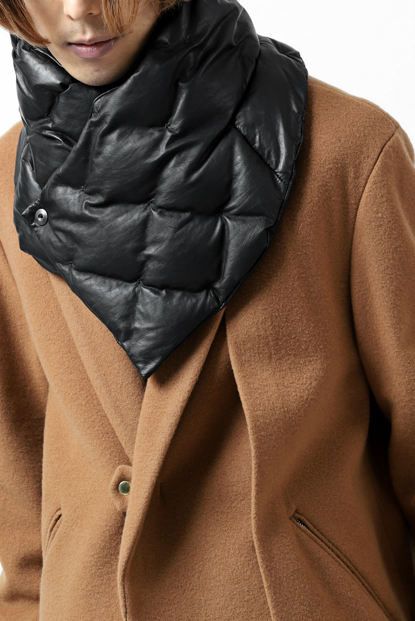 Load image into Gallery viewer, ISAMU KATAYAMA BACKLASH DOWN MUFFLER / KANGAROO + POLISH WHITE GOOSE (BLACK)