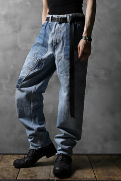 画像をギャラリービューアに読み込む, CHANGES VINTAGE REMAKE DENIM STRAIGHT PANTS / VINTAGE DENIM (INDIGO #C)