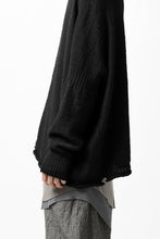 画像をギャラリービューアに読み込む, KLASICA PYKE LOOSE KNIT PULLOVER / LINEN ROVING 5G (BLACK)