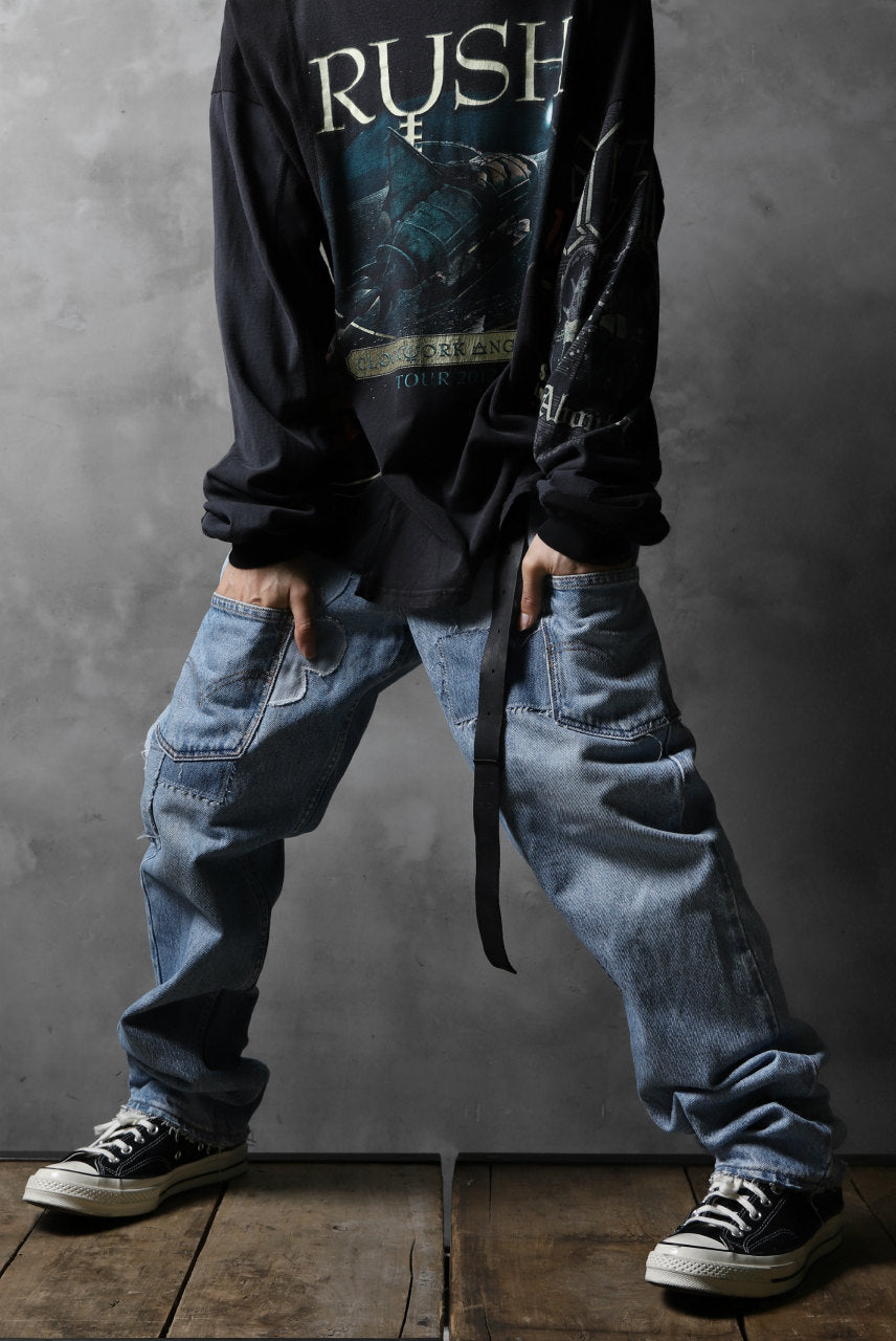 画像をギャラリービューアに読み込む, CHANGES VINTAGE REMAKE DENIM STRAIGHT PANTS / VINTAGE DENIM (INDIGO #A)