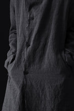 画像をギャラリービューアに読み込む, daub OFFICERS OVER COAT / VIRGIN WOOL + METALLIC FIBER (DARK GREY)
