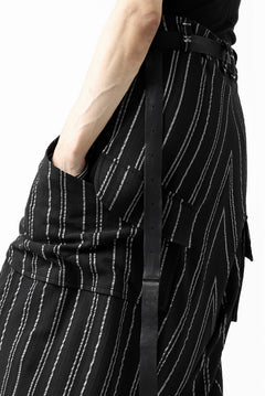 画像をギャラリービューアに読み込む, SOSNOVSKA exclusive LOADED POCKETS PANTS (BLACK × SILVER STRIPE)
