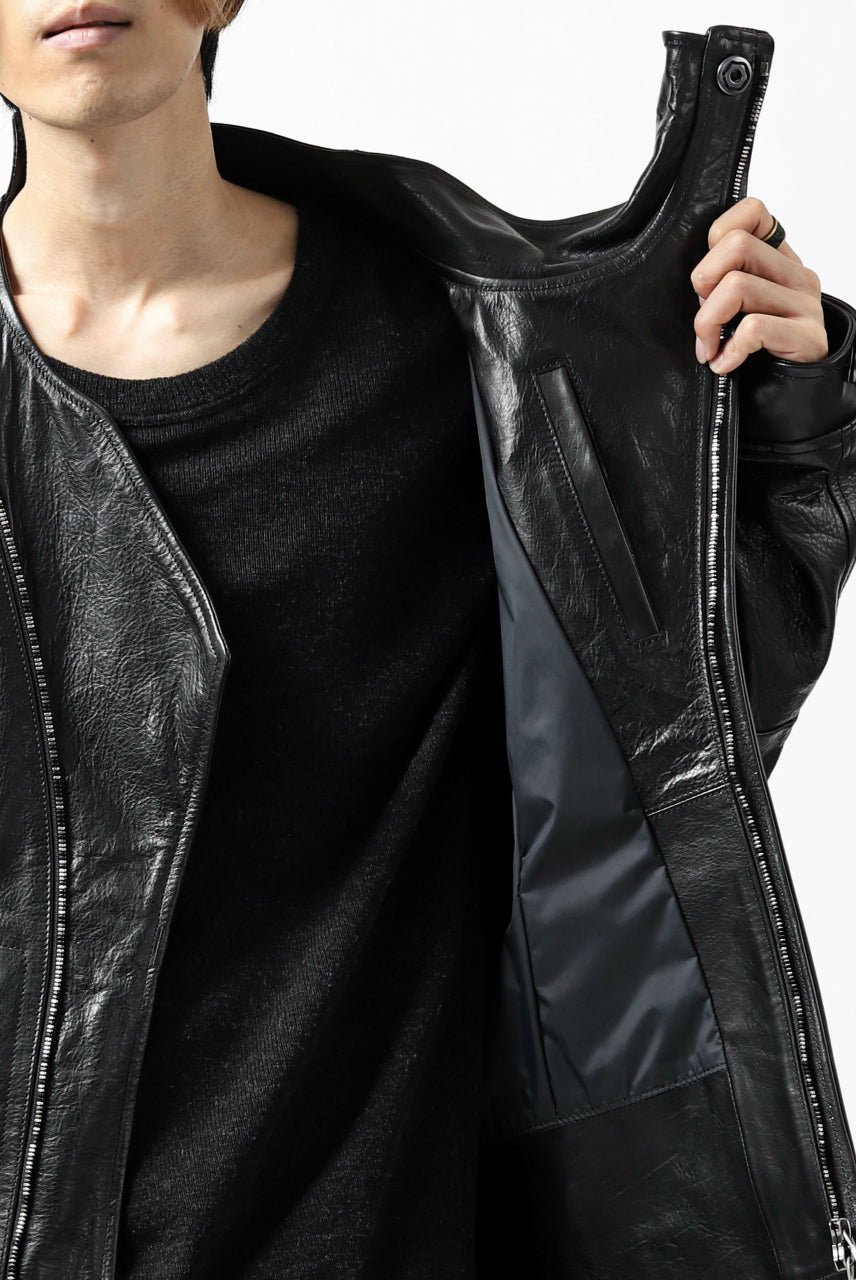 画像をギャラリービューアに読み込む, ierib exclusive peat zipper jacket  / smooth horse leather (BLACK)