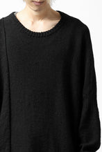 画像をギャラリービューアに読み込む, KLASICA PYKE LOOSE KNIT PULLOVER / LINEN ROVING 5G (BLACK)
